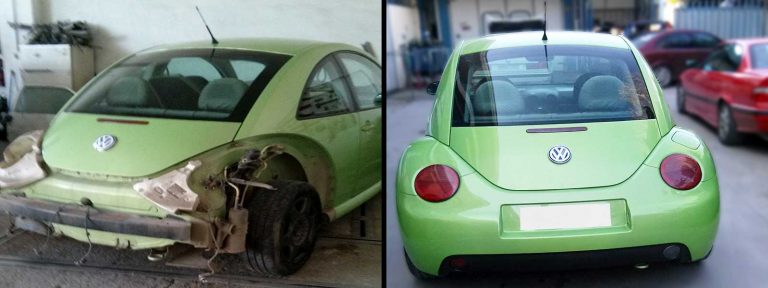 Επισκευή Volkswagen Beetle στο φανοποιείο auto-iraklis.gr